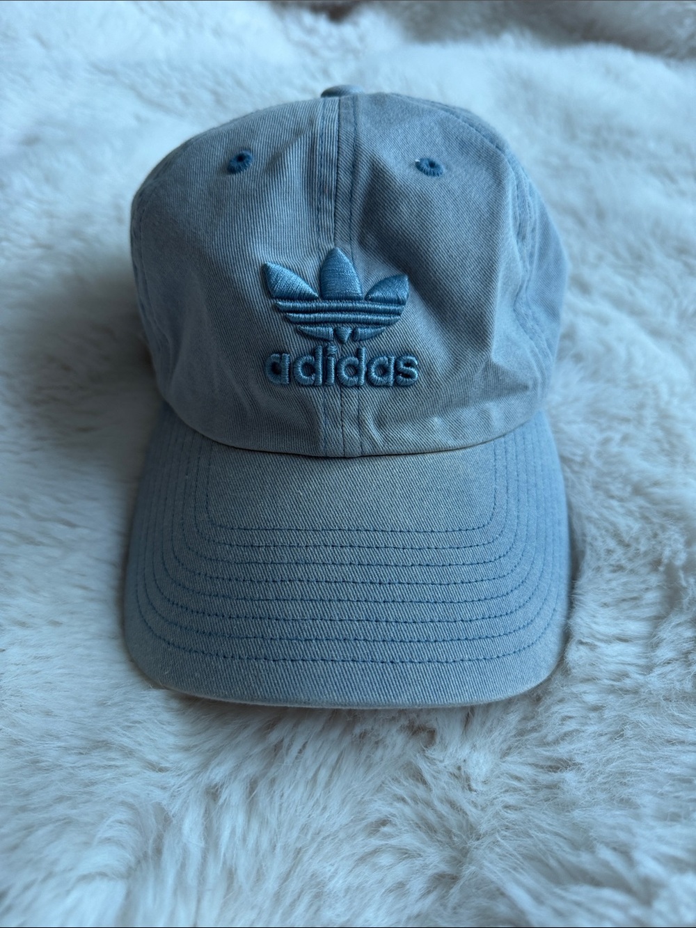 adidas Denim Blue Trefoil Cap